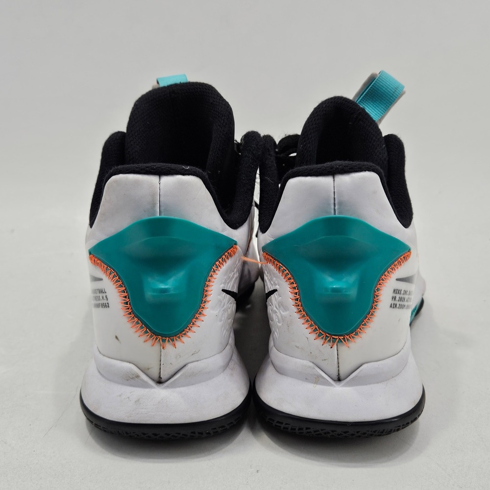 Nike LeBron Witness 5 Mens 7 White Black Orange Teal CQ9380-100 Basketball Shoes - Picture 5 of 15